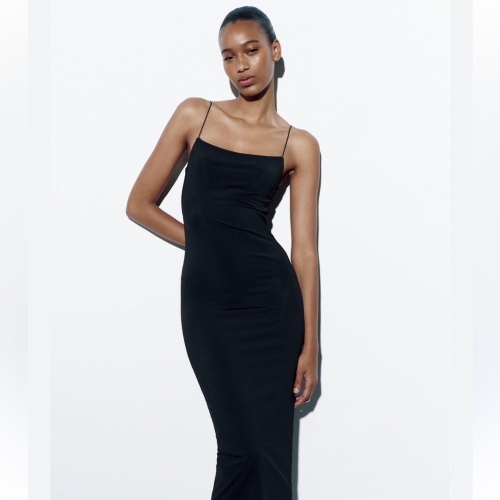 Zara spaghetti strap dress